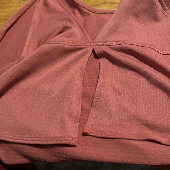 NWT Nike Women's Breathe Cool Cropped Running Top XXL Canyon Rust - Picture 3 of 5